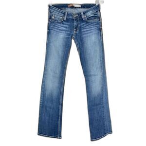 Big Star Sweet Boot Jeans W/26R Blue Ultra Low Rise Bootcut 3033 LN original Y2K